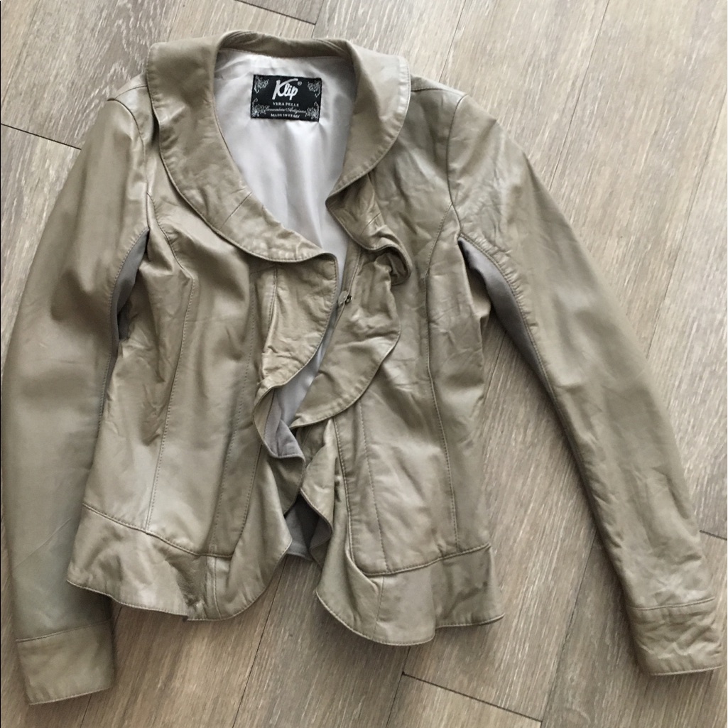 Leather Jacket Bought In Rome, Barely Worn!
